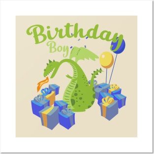 Birthday Boy Dragon Posters and Art